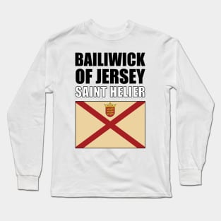 Flag of Bailiwick of Jersey Long Sleeve T-Shirt